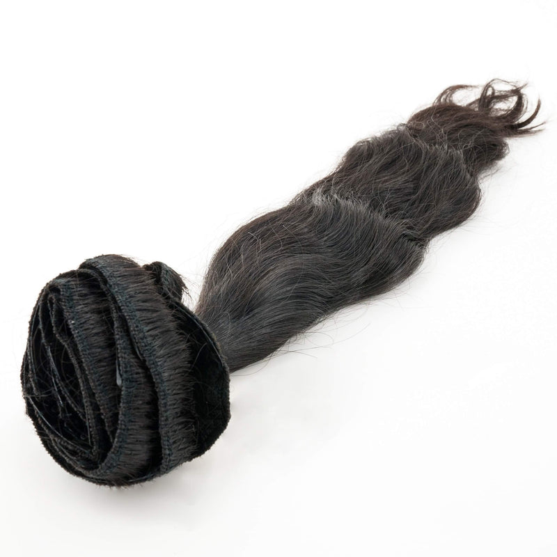 Indian Wavy Natural Black Clip-in Extensions