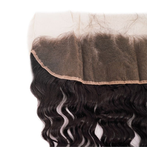 Brazilian Deep Wave Standard and Transparent Lace Frontal Options