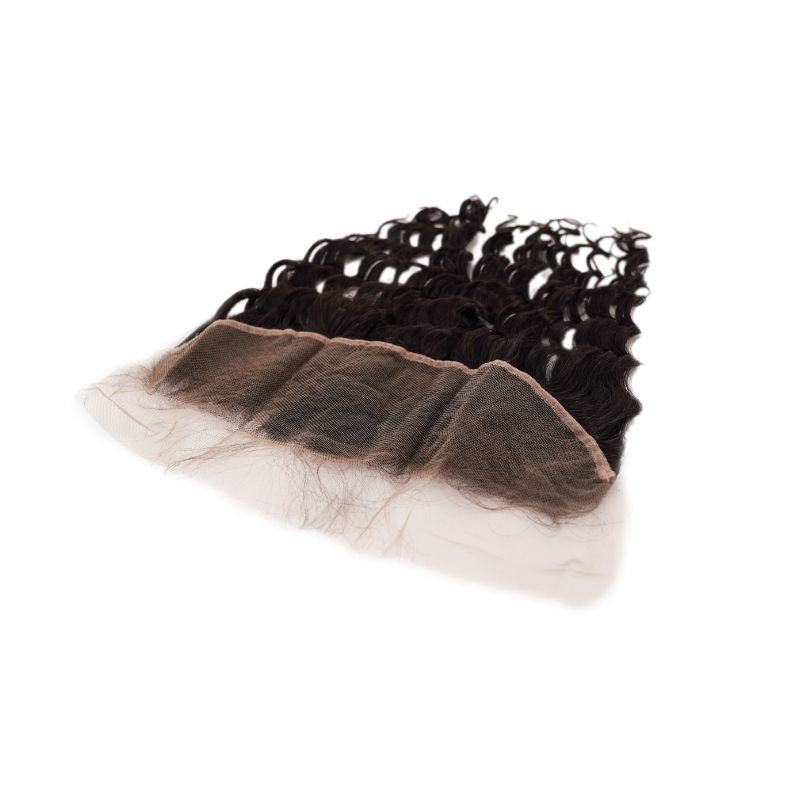 Brazilian Deep Wave Standard and Transparent Lace Frontal Options